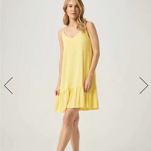 Splendid Asymmetrical Yellow Dress